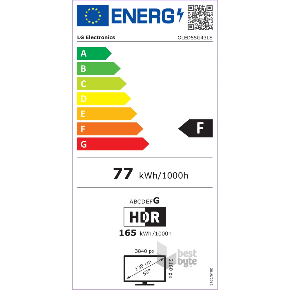 LG 55" OLED55G43LS 4K UHD Smart OLED evo TV