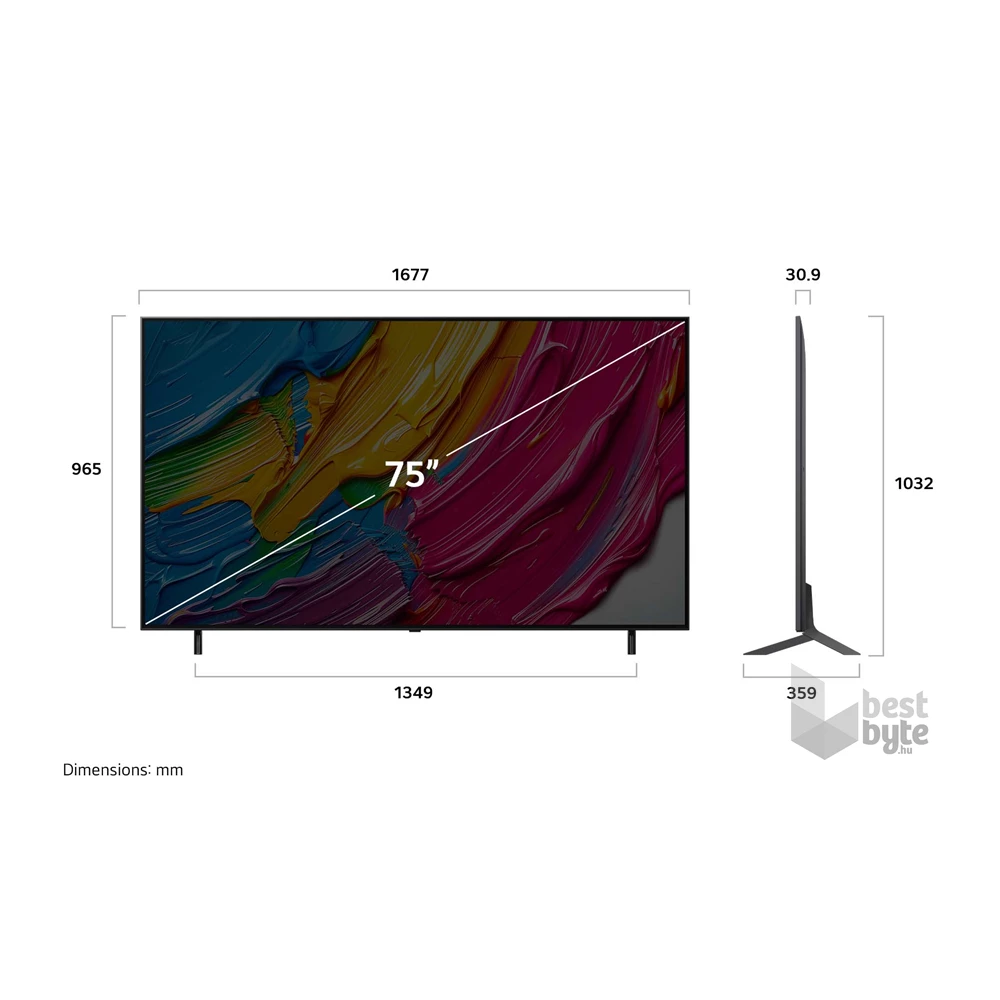 LG 65" 65QNED80A3A 4K UHD AI Smart QNED TV