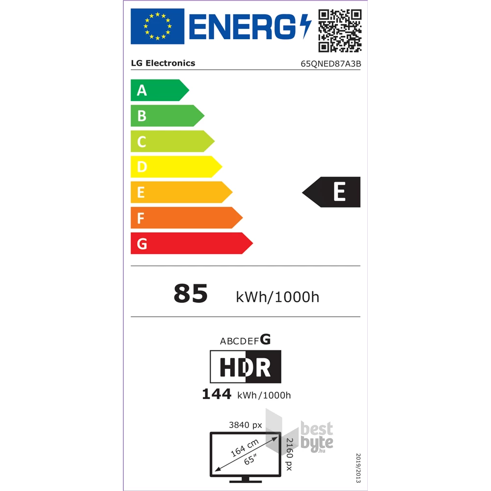 LG 65" 65QNED87A3B 4K UHD AI Smart QNED evo MiniLED TV