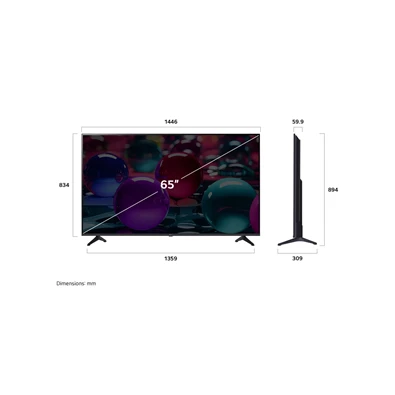 LG 65" 65UA73006LA 4K UHD AI Smart LED TV