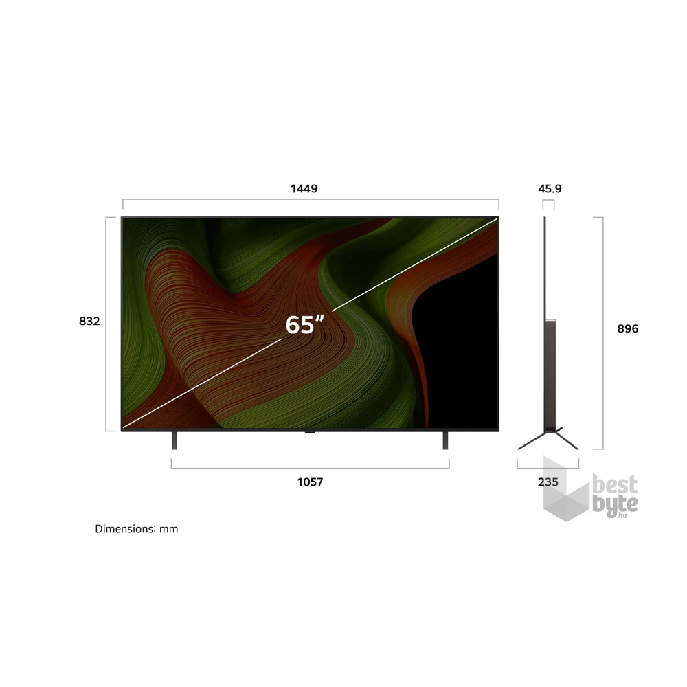 LG 65" OLED65B53LA 4K UHD AI Smart Gamer OLED TV