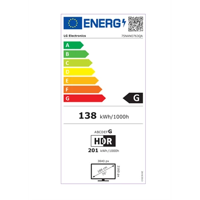 LG 75" 75NANO763QA 4K UHD NanoCell Smart LED TV