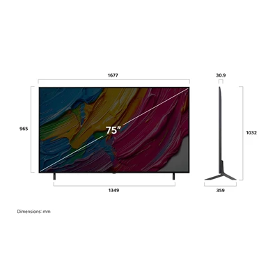 LG 75" 75QNED80A3A 4K UHD AI Smart QNED TV