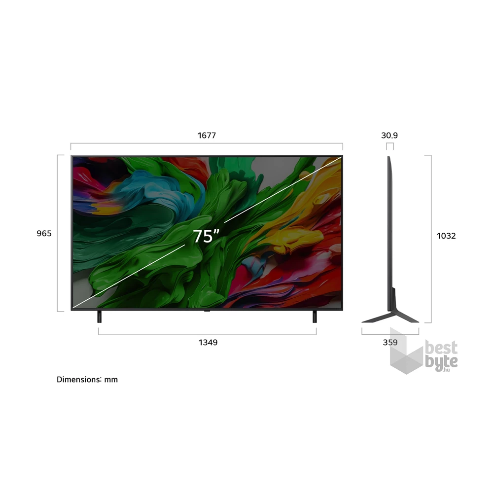 LG 75" 75QNED85A3C 4K UHD AI Smart QNED evo MiniLED TV