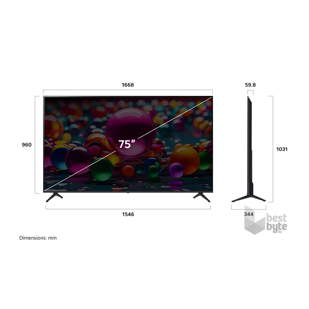 LG 75" 75UA75006LA 4K UHD AI Smart TV