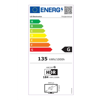 LG 75" 75UQ81003LB 4K UHD Smart LED TV