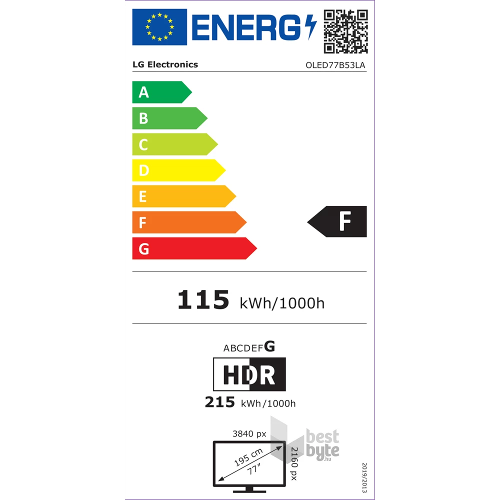 LG 77" OLED77B53LA 4K UHD AI Smart Gamer OLED TV