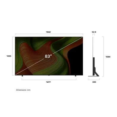 LG 83" OLED83B53LA 4K UHD AI Smart Gamer OLED TV