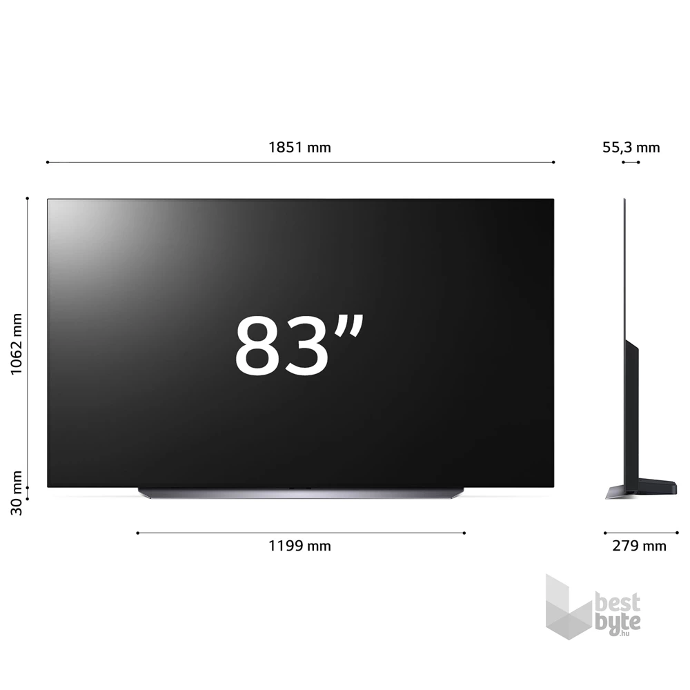 LG 83" OLED83C31LA 4K UHD Smart OLED evo TV