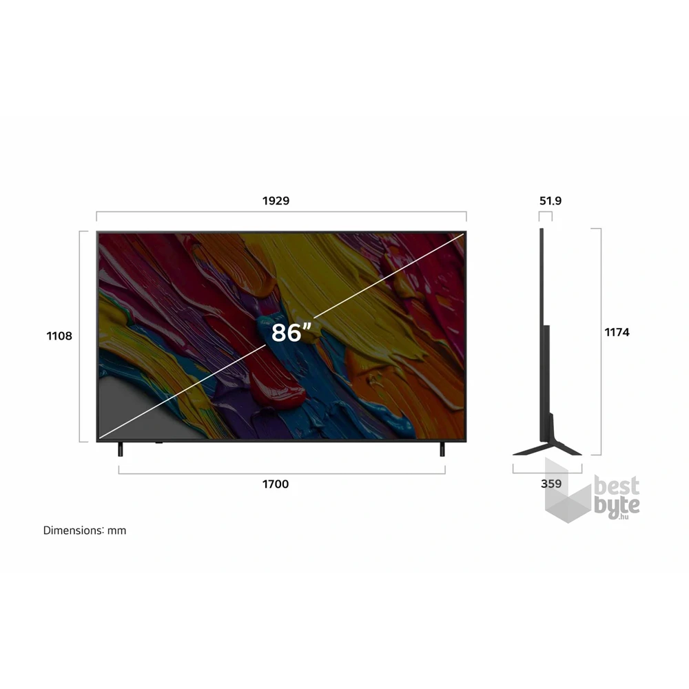 LG 86" 86QNED82A3B 4K UHD AI Smart QNED TV (Újszerű)