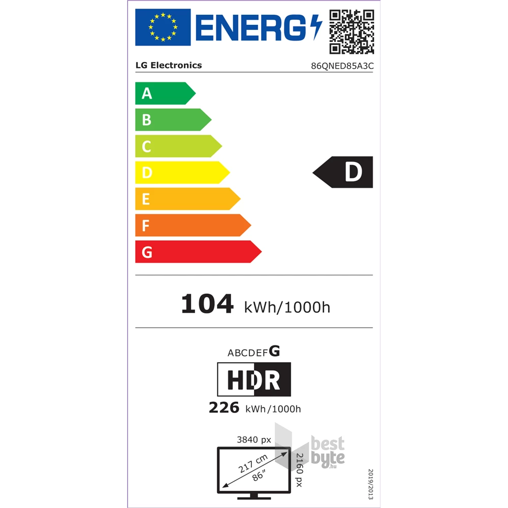 LG 86" 86QNED85A3C 4K UHD AI Smart QNED evo MiniLED TV