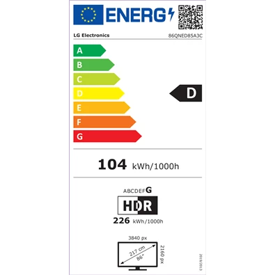 LG 86" 86QNED85A3C 4K UHD AI Smart QNED evo MiniLED TV