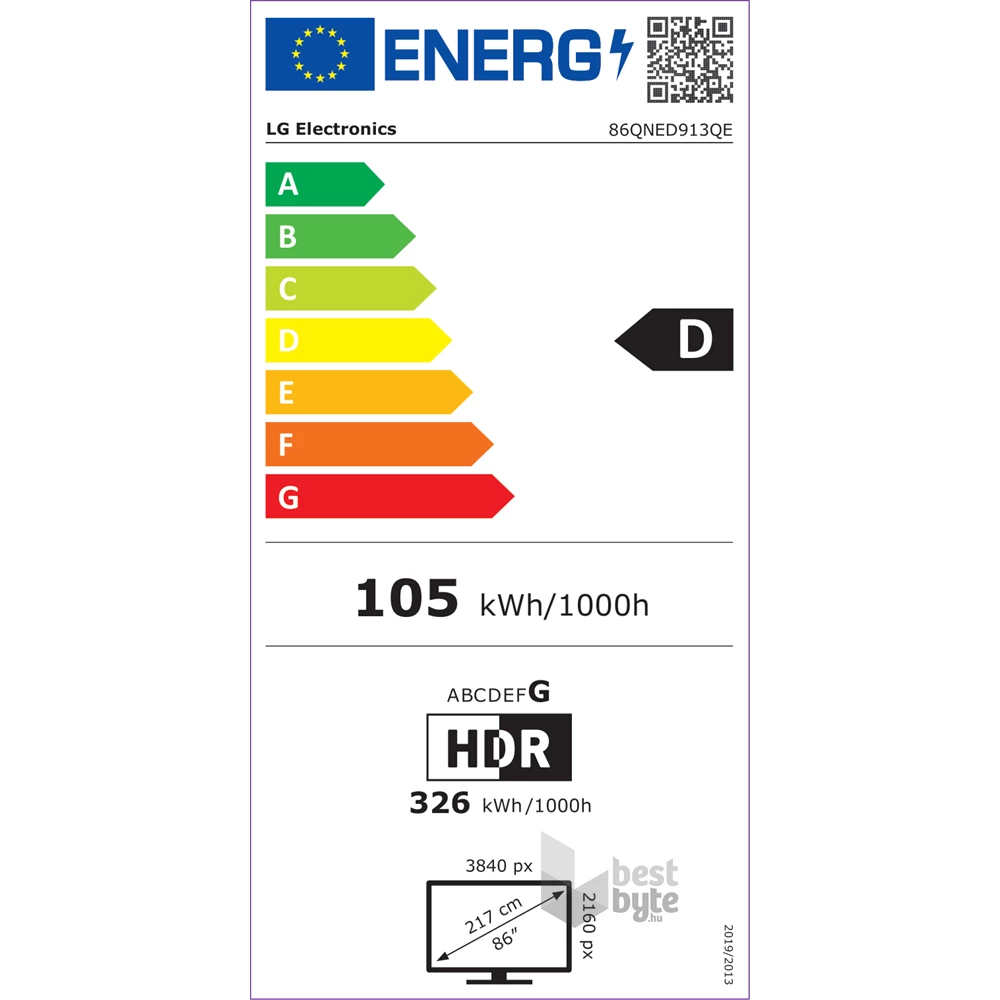 LG 86" 86QNED913QE 4K UHD QNED MiniLED TV
