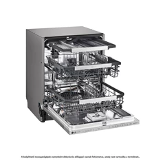 LG DB425TXS programok száma: 10, beépíthető, 14 terítékes mosogatógép 