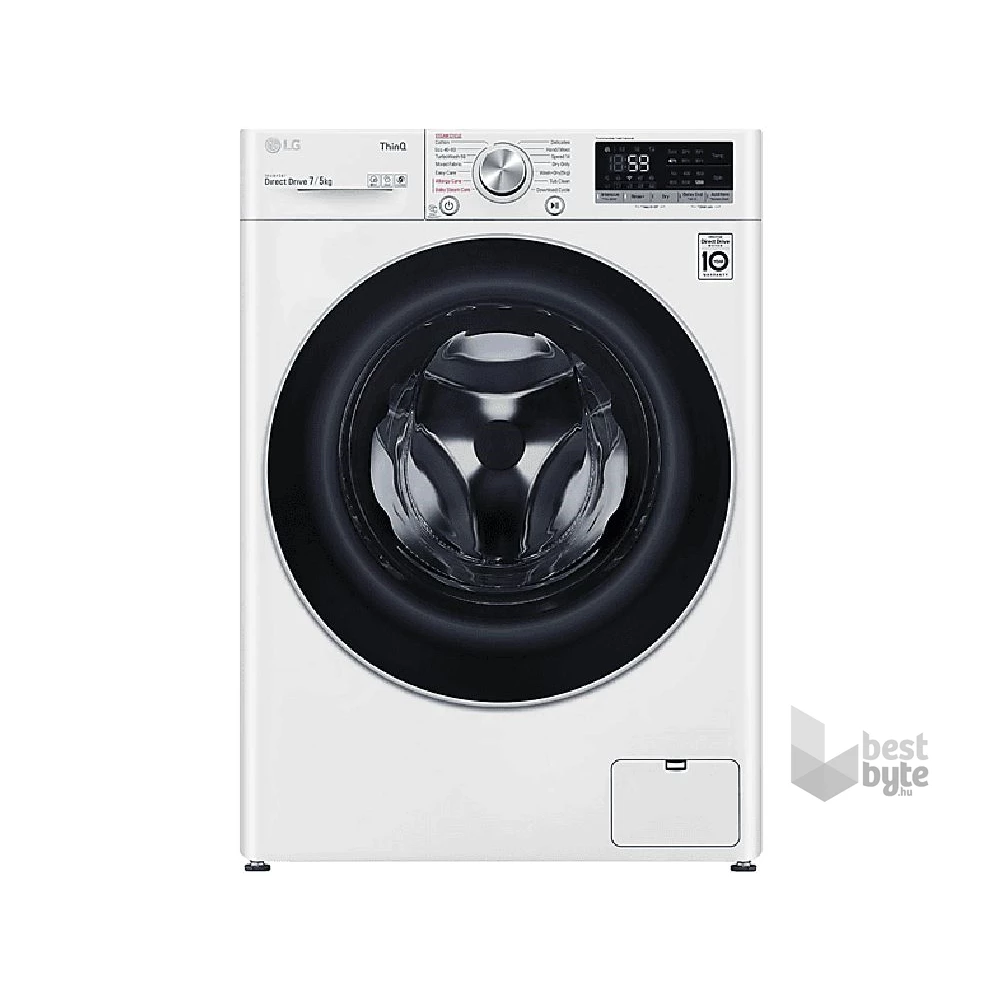 LG F2DV5S7S1E fehér, elöltöltős, keskeny, max.1200ford., 7 kg/5 kg, mosó-szárítógép