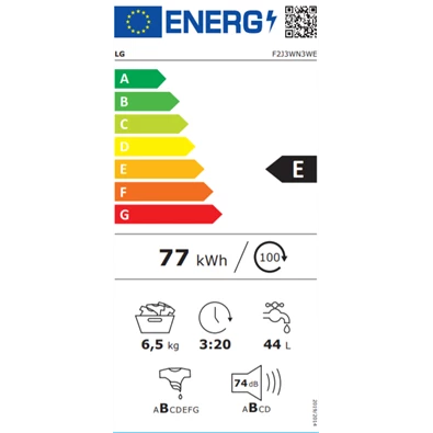 LG F2J3WN3WE keskeny elöltöltős mosógép