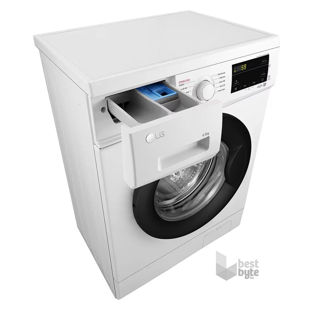 LG F2J3WSBWE fehér, elöltöltős, max.1200ford., 6,5 kg, mosógép