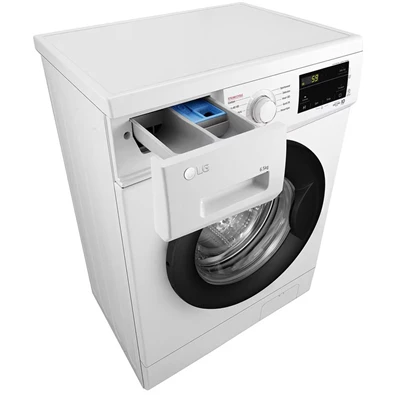 LG F2J3WSBWE fehér, elöltöltős, max.1200ford., 6,5 kg, mosógép