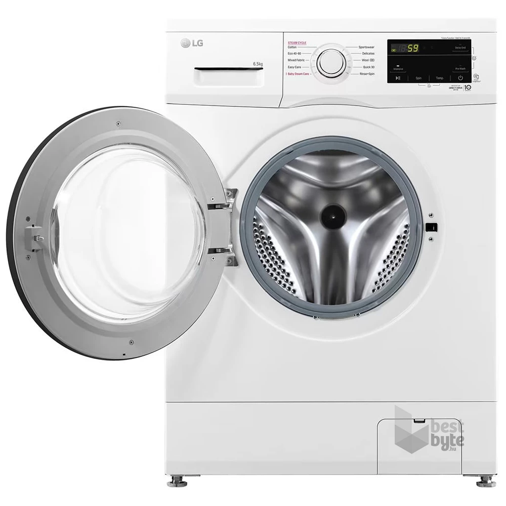 LG F2J3WSBWE fehér, elöltöltős, max.1200ford., 6,5 kg, mosógép