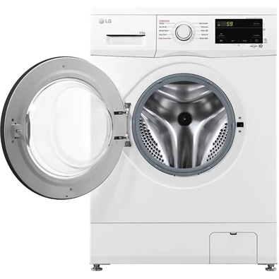 LG F2J3WSBWE fehér, elöltöltős, max.1200ford., 6,5 kg, mosógép
