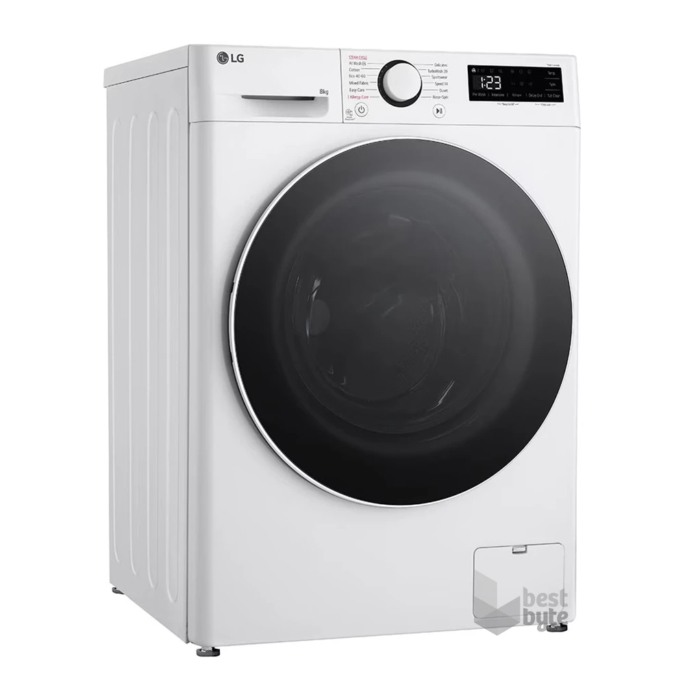 LG F2WR508S0W fehér, elöltöltős, keskeny, max.1200ford., 8 kg, mosógép