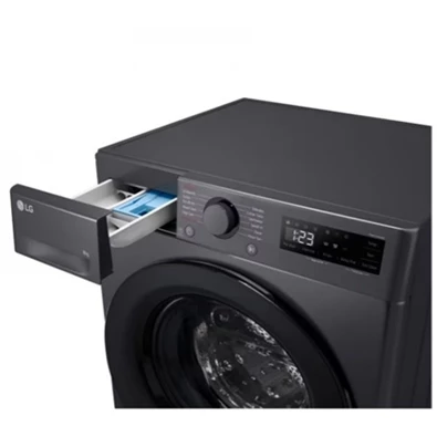 LG F2WR508SBM keskeny 8 kg sötét inox elöltöltős mosógép
