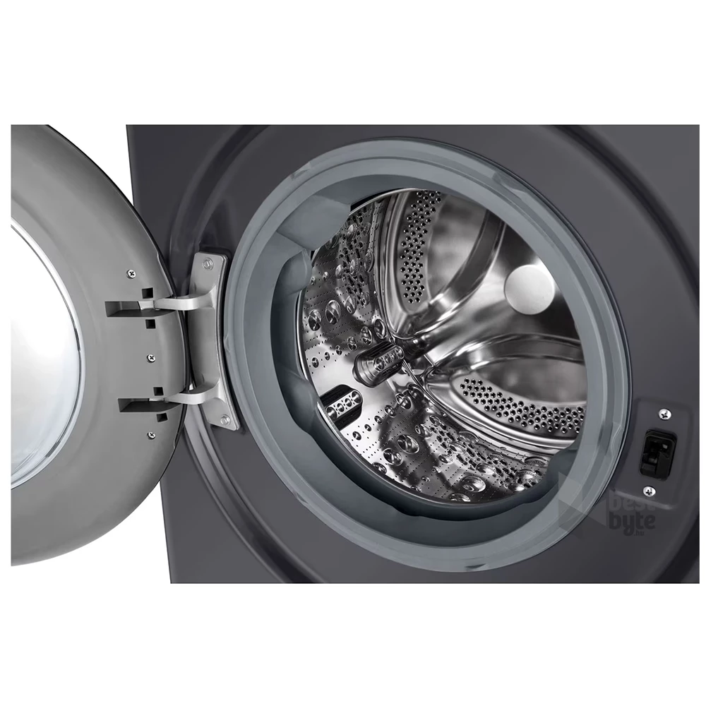 LG F2WR508SBM inox, elöltöltős, keskeny, max.1200ford., 8 kg, mosógép