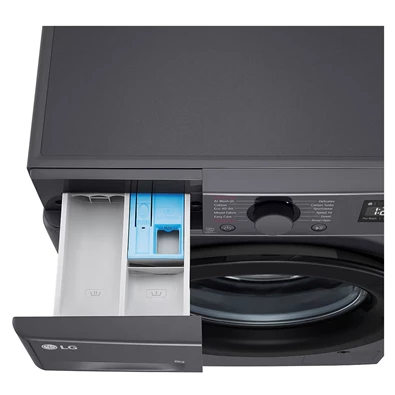LG F2WR508SBM keskeny 8 kg sötét inox elöltöltős mosógép