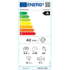 LG F2WR508SBM keskeny 8 kg sötét inox elöltöltős mosógép