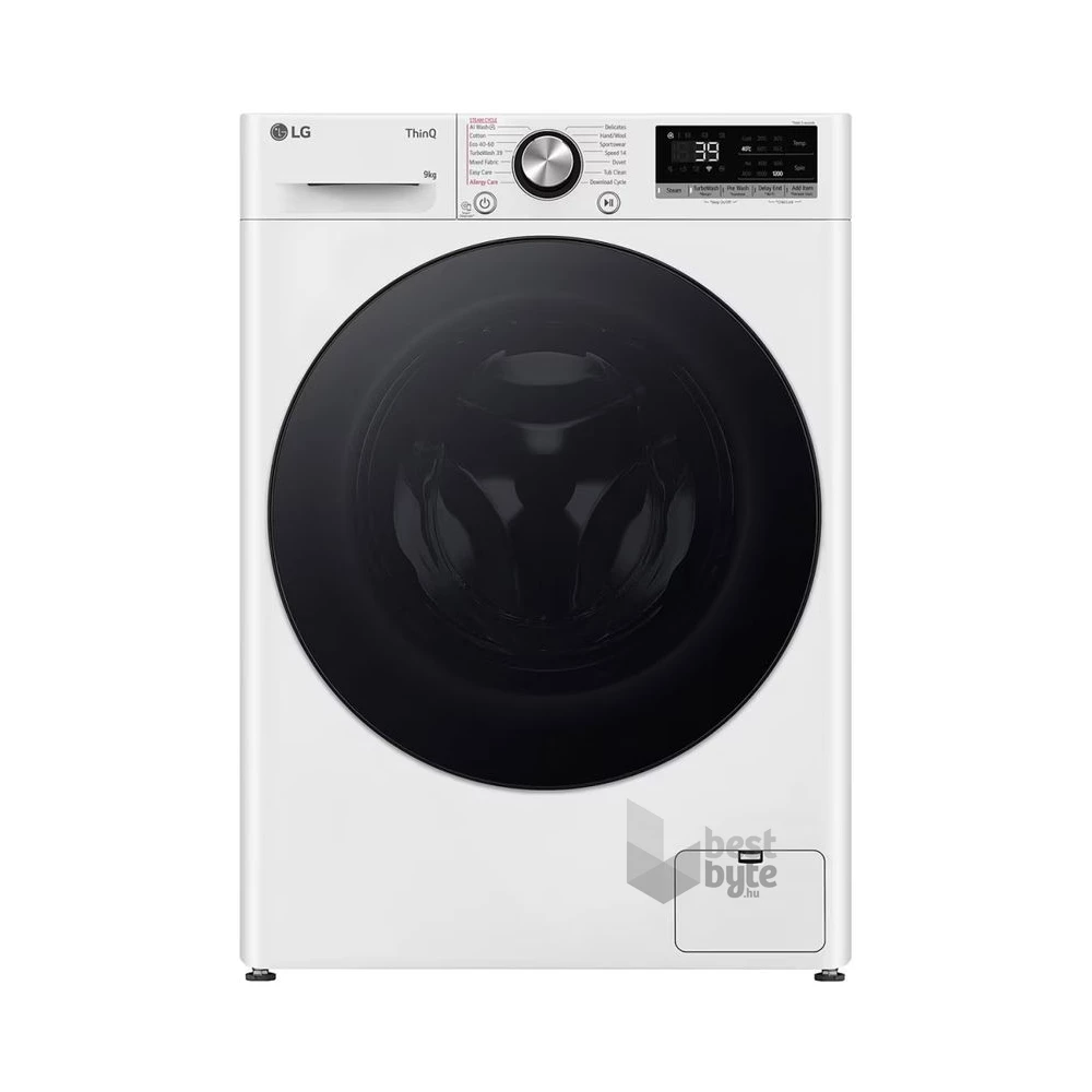 LG F2WR709S2W fehér, elöltöltős, max.1200ford., 9 kg, mosógép