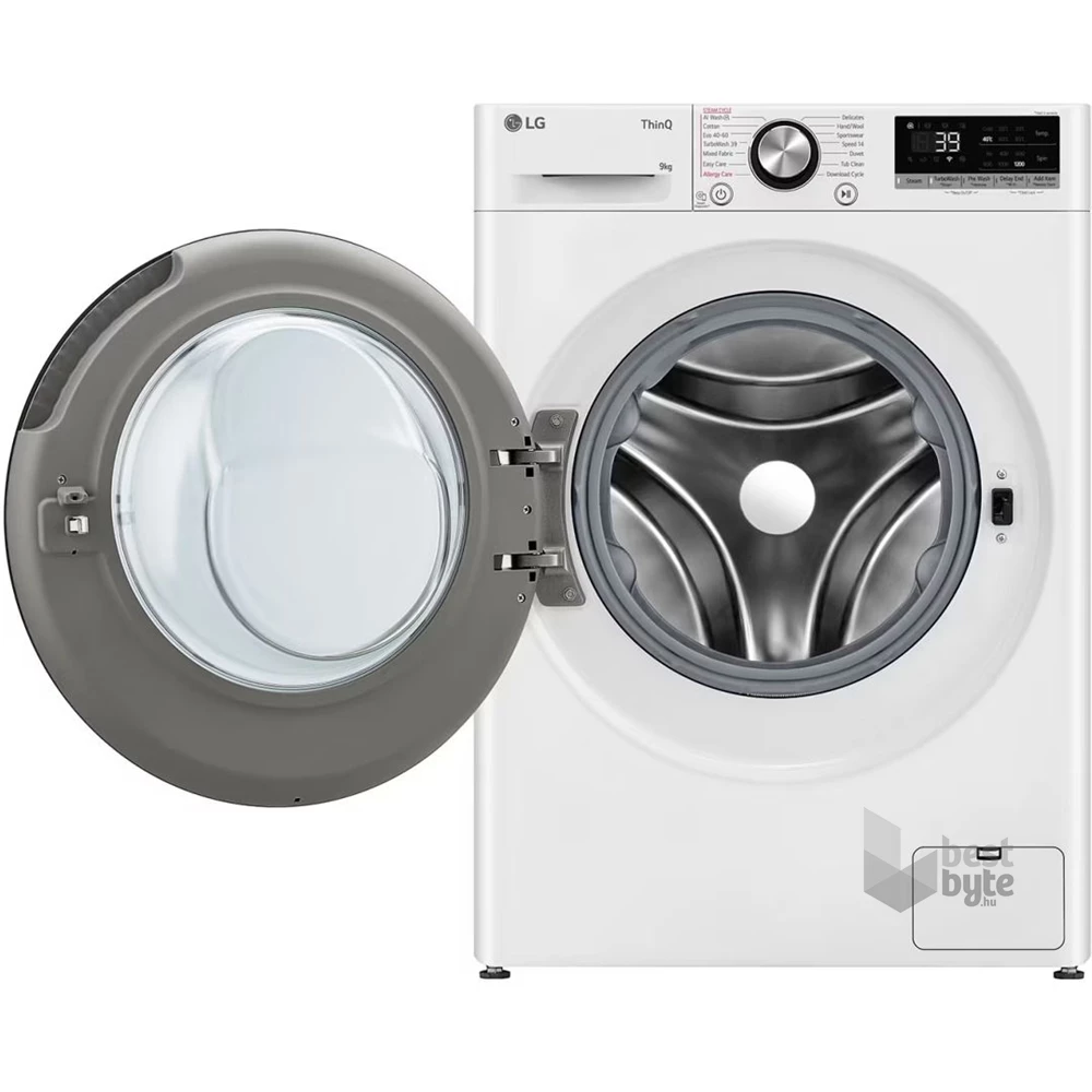LG F2WR709S2W fehér, elöltöltős, max.1200ford., 9 kg, mosógép