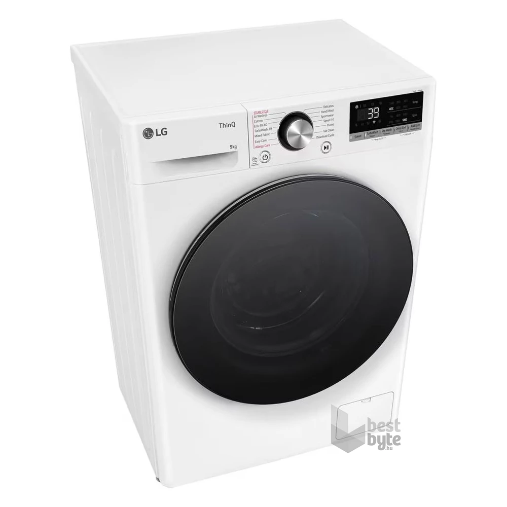 LG F2WR709S2W fehér, elöltöltős, max.1200ford., 9 kg, mosógép