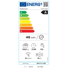 LG F4WR510SBW 10 kg elöltöltős mosógép