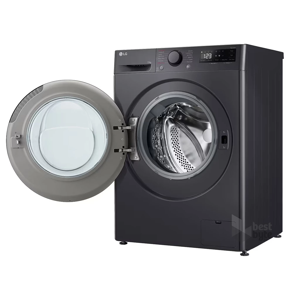 LG F4WR511S2M inox, elöltöltős, max.1400ford., 11 kg, mosógép