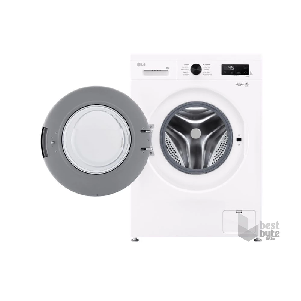 LG F4X1008NWK fehér, elöltöltős, max.1350ford., 8 kg, mosógép
