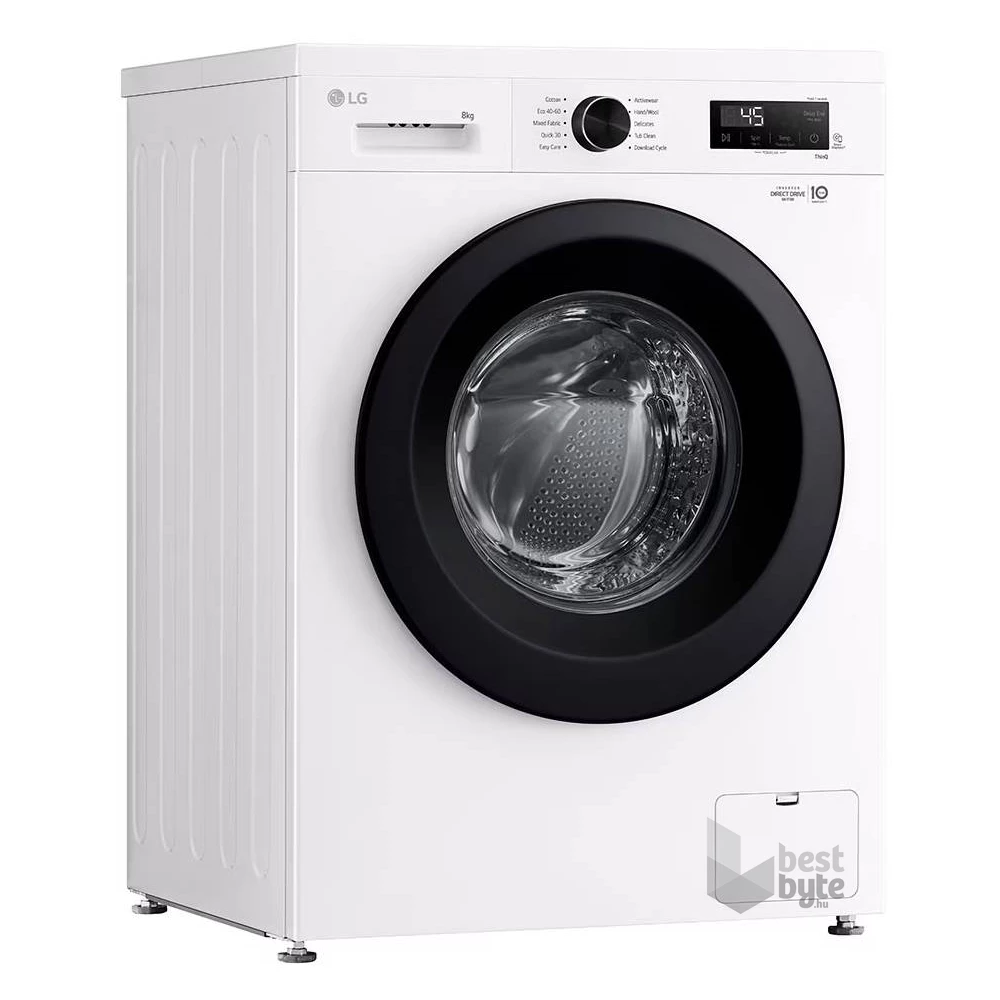 LG F4X1008NWK fehér, elöltöltős, max.1350ford., 8 kg, mosógép