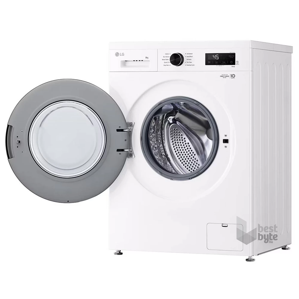 LG F4X1008NWK fehér, elöltöltős, max.1350ford., 8 kg, mosógép