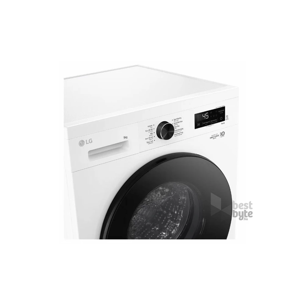 LG F4X1009NWB fehér, elöltöltős, max.1350ford., 9 kg, mosógép