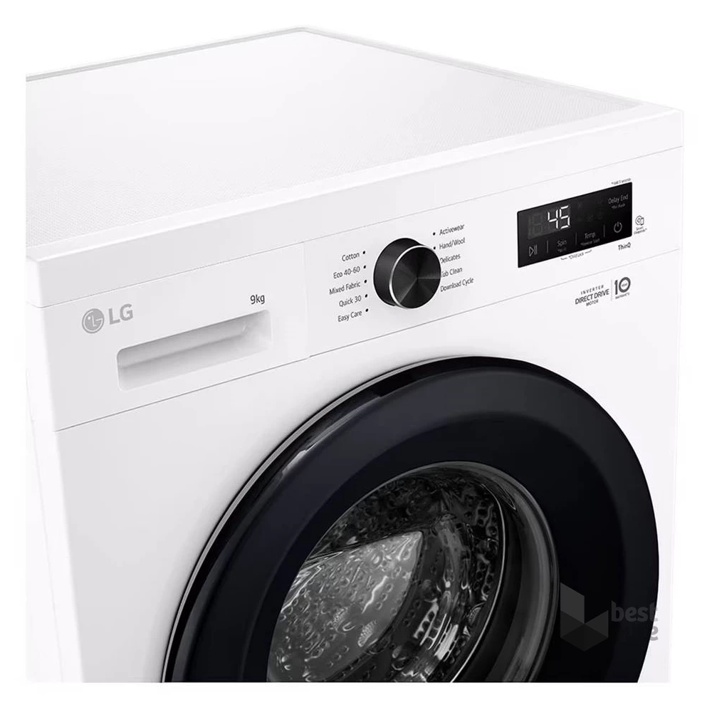 LG F4X1009NWK fehér, elöltöltős, max.1350ford., 9 kg, mosógép
