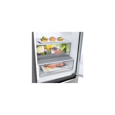 LG GBB62PZJMN inox alulfagyasztós hűtőszekrény