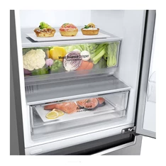 LG GBB62PZJMN inox alulfagyasztós hűtőszekrény