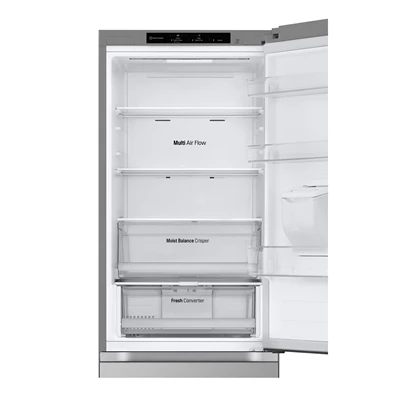 LG GBF3102DPY hamvasezüst, alulfagyasztós, Hűtő:233L, Fagyasztó:110L, DoorCooling + LINEAR Cooling hűtőszekrény