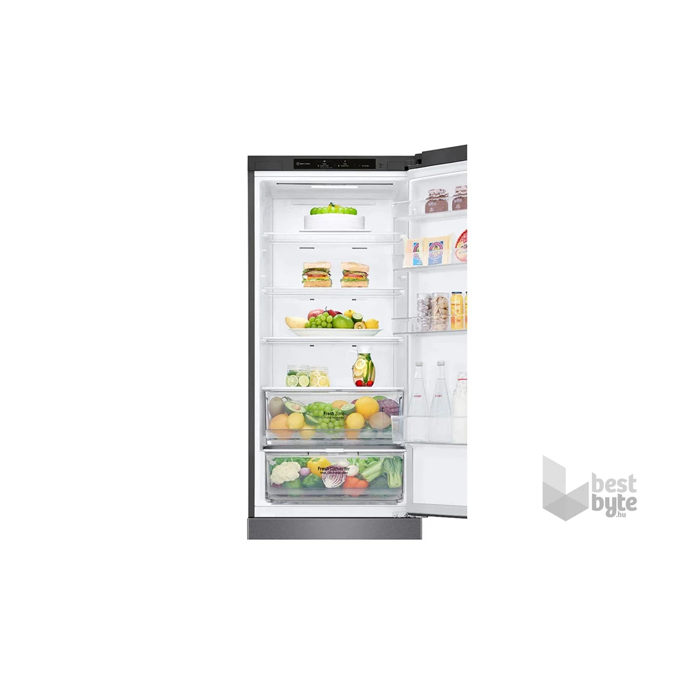 LG GBP62DSNCC1 grafit, alulfagyasztós, Hűtő:277L, Fagyasztó:107L, DoorCooling + LINEAR Cooling hűtőszekrény