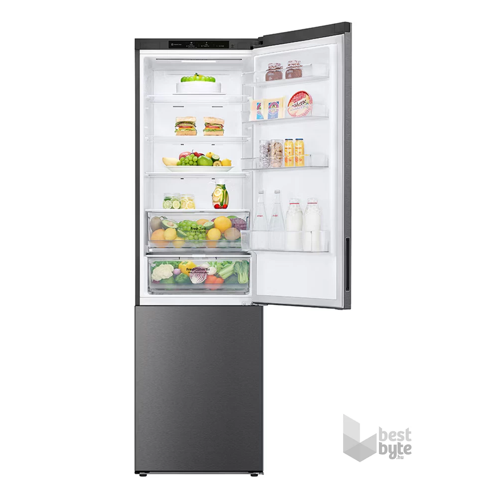 LG GBP62DSNCC1 grafit, alulfagyasztós, Hűtő:277L, Fagyasztó:107L, DoorCooling + LINEAR Cooling hűtőszekrény