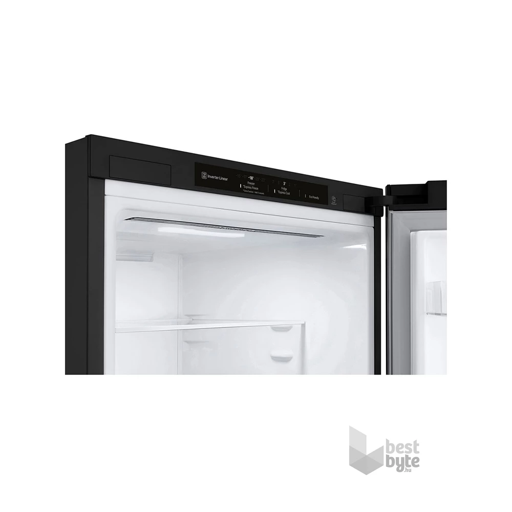 LG GBP62MCNBC mattfekete, alulfagyasztós, Hűtő:277L, Fagyasztó:107L, No frost hűtőszekrény