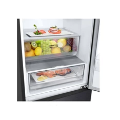 LG GBP62MCNBC mattfekete, alulfagyasztós, Hűtő:277L, Fagyasztó:107L, No frost hűtőszekrény