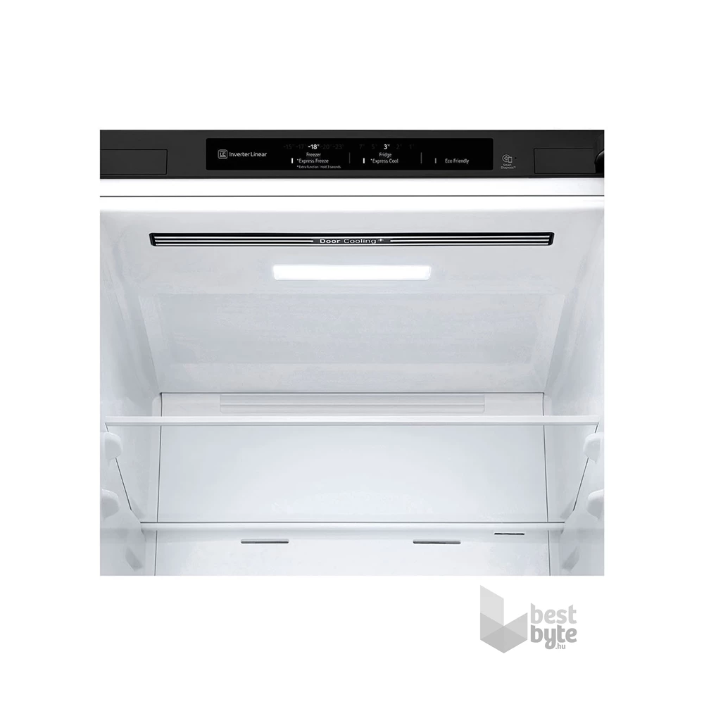 LG GBP62MCNBC mattfekete, alulfagyasztós, Hűtő:277L, Fagyasztó:107L, No frost hűtőszekrény