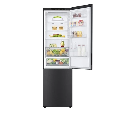 LG GBP62MCNBC mattfekete, alulfagyasztós, Hűtő:277L, Fagyasztó:107L, No frost hűtőszekrény