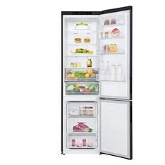LG GBP62MCNBC mattfekete, alulfagyasztós, Hűtő:277L, Fagyasztó:107L, No frost hűtőszekrény