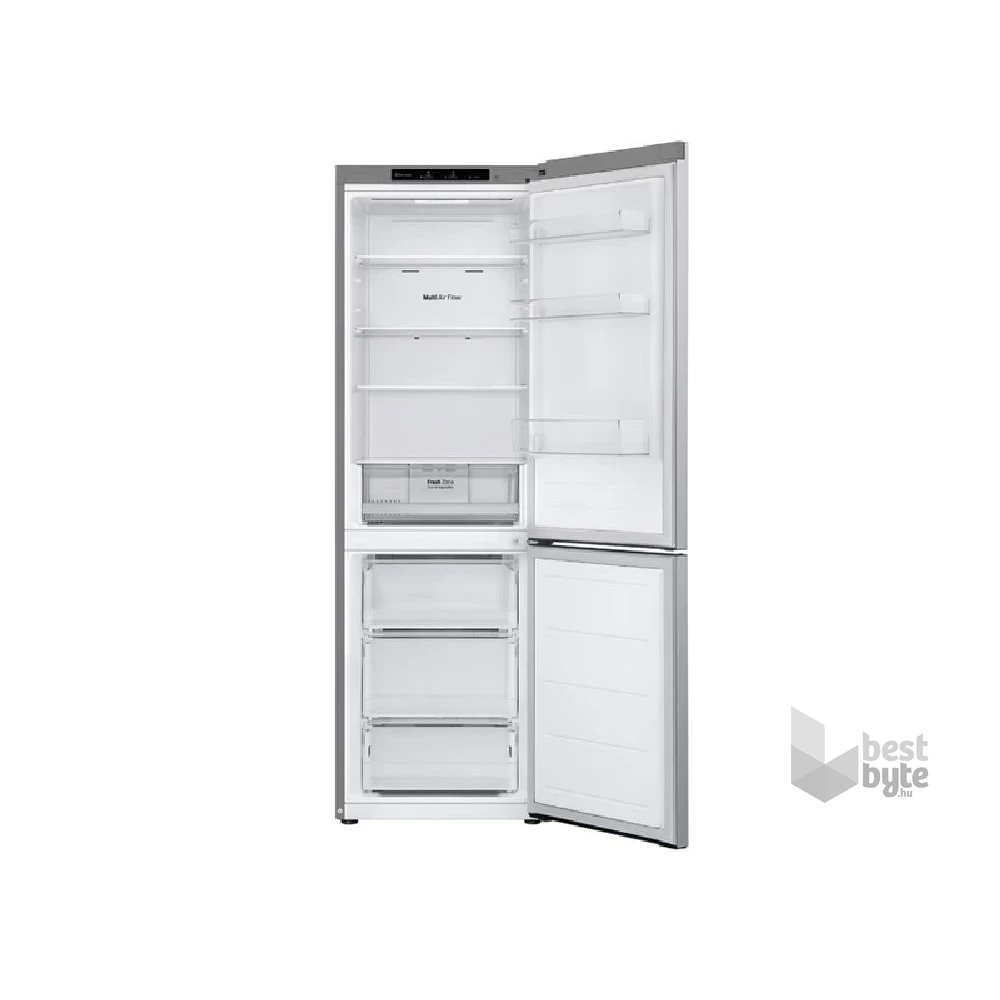 LG GBV21L0EPY ezüst, alulfagyasztós, Hűtő:234L, Fagyasztó:110L, DoorCooling + LINEAR Cooling hűtőszekrény